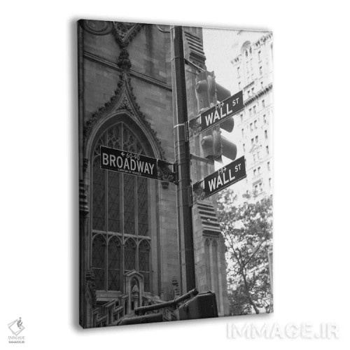 تابلو تابلوهای خیابان وال (نیویورک) اثر کریستوفر بلیس - نمای پرسپکتیو محصول