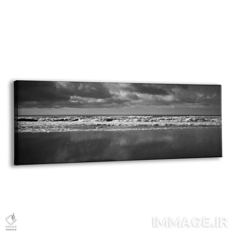 تابلو اقیانوس (سیاه و سفید) اثر مایکل هریسون - نمای پرسپکتیو محصول