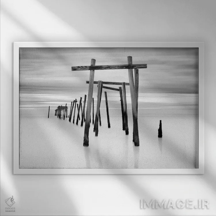 تابلو عدد پی دوباره اثر جفری آنسل آگرونس - نمای قابدار سفید