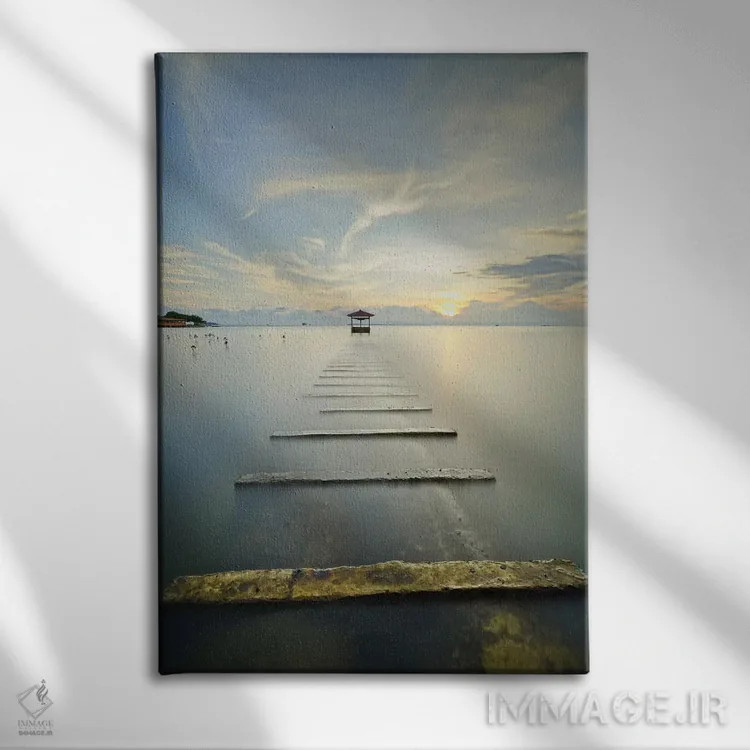 تابلو قطار اقیانوسی اثر مایکل د گوژمان - نمای روبهرو روی دیوار