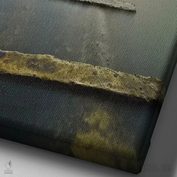 تابلو قطار اقیانوسی اثر مایکل د گوژمان - نمای نزدیک بافت بوم