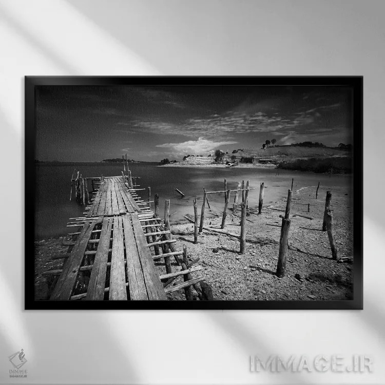 تابلو دست یافتن اثر مایکل د گوژمان - نمای قابدار مشکی