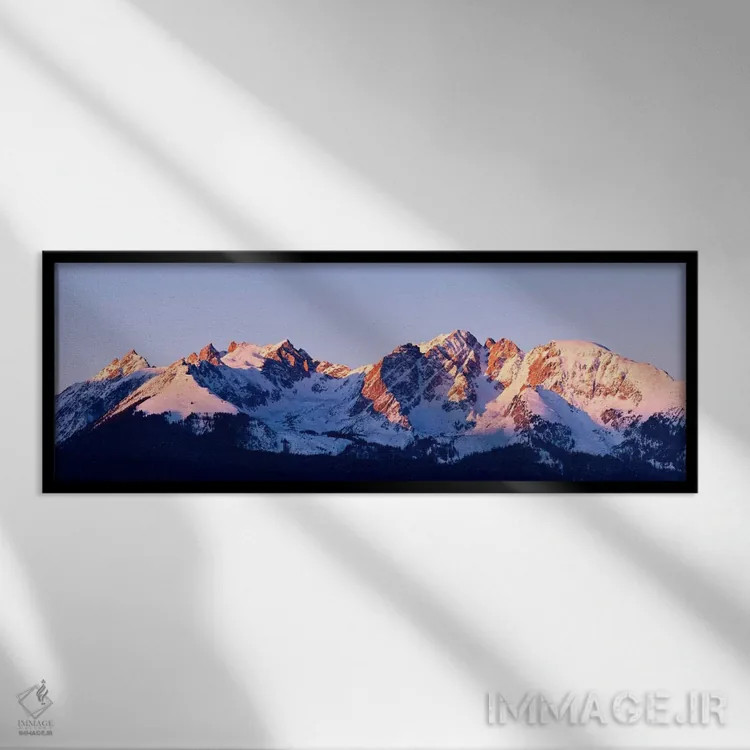 تابلو رشتهکوه راکی اثر دن بالارد - نمای قابدار مشکی