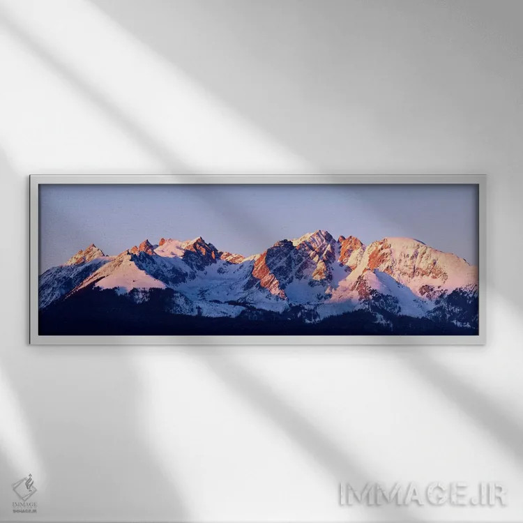 تابلو رشتهکوه راکی اثر دن بالارد - نمای قابدار سفید