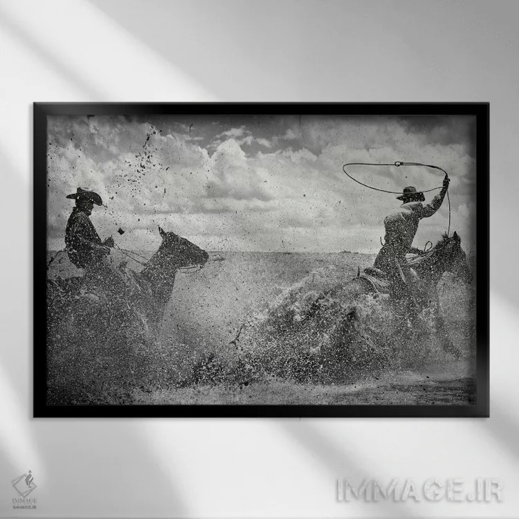 تابلو آنچه لازم است اثر دن بالارد - نمای قابدار مشکی