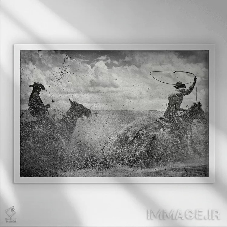 تابلو آنچه لازم است اثر دن بالارد - نمای قابدار سفید