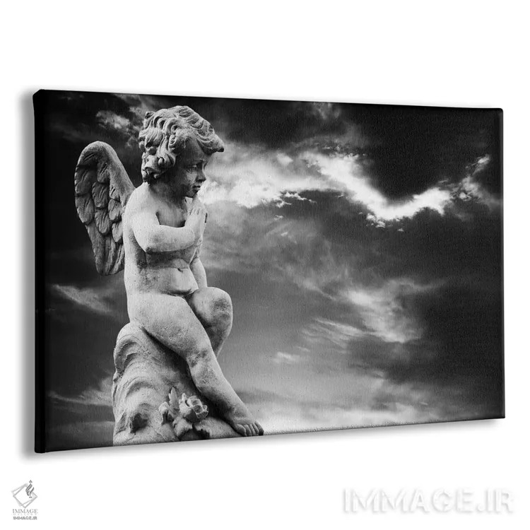 تابلو مجسمه فرشته اثر هنرمند ناشناس - نمای پرسپکتیو محصول