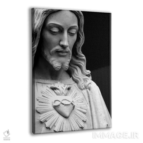 تابلو عیسی مسیح (سیاه و سفید) اثر هنرمند ناشناس - نمای پرسپکتیو محصول