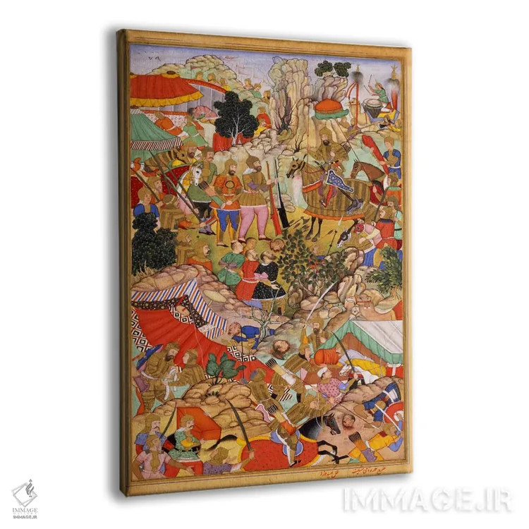 تابلو تقدیم سر اونگخانِ مغول به تایانگخان اثر هنرمند ناشناس - نمای پرسپکتیو محصول