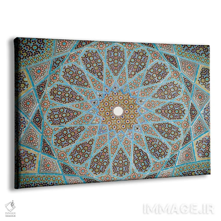 تابلو کاشیکاری آرامگاه حافظ اثر هنرمند ناشناس - نمای پرسپکتیو محصول