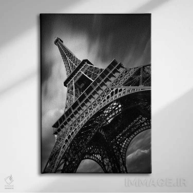 تابلو مطالعهای بر برج ایفل ۲ اثر موایسس لوی - نمای روبهرو روی دیوار