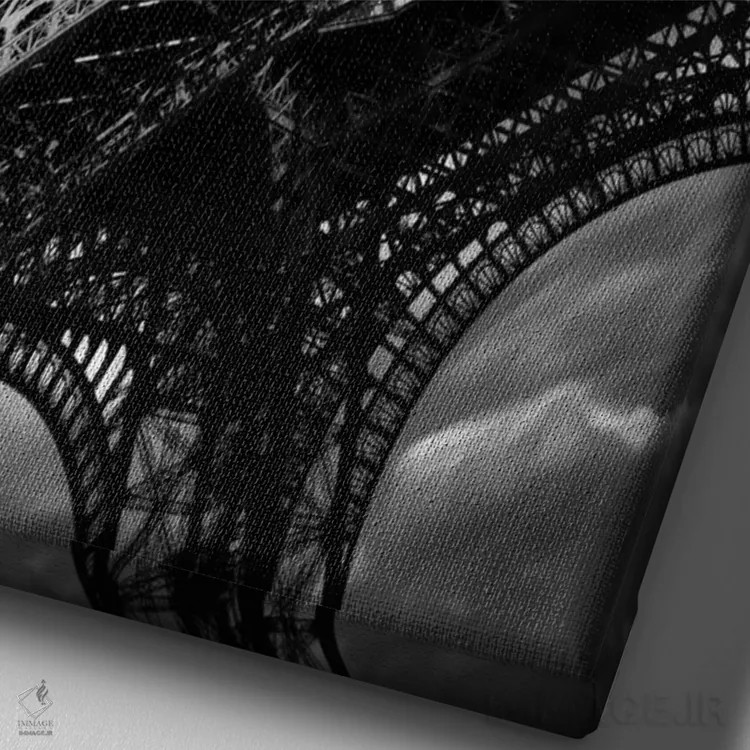 تابلو مطالعهای بر برج ایفل ۲ اثر موایسس لوی - نمای نزدیک بافت بوم