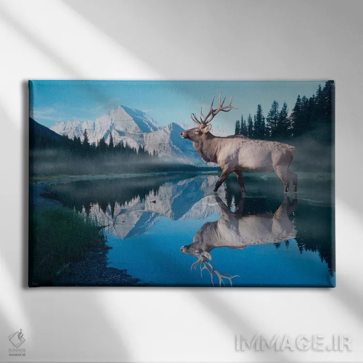 تابلو انعکاس یخچال طبیعی اثر گوردون سمنس - نمای روبهرو روی دیوار