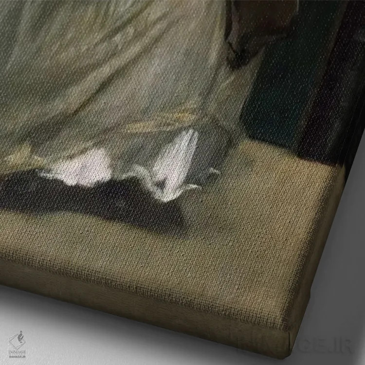 تابلو خوانندهٔ خیابانی اثر ادوارد مانه (نقاش معروف فرانسوی) - نمای نزدیک بافت بوم