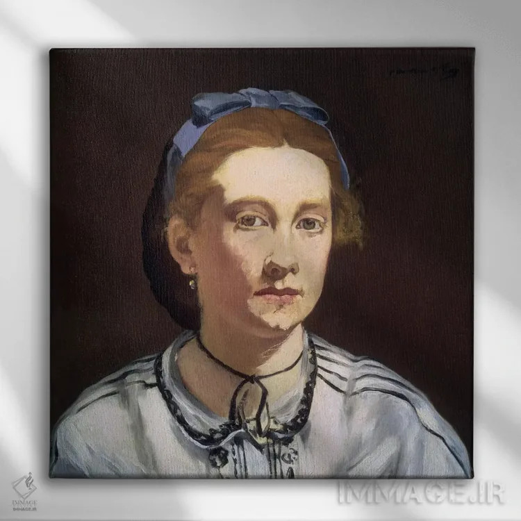 تابلو ویکتورین موران اثر ادوارد مانه (نقاش معروف فرانسوی) - نمای روبهرو روی دیوار