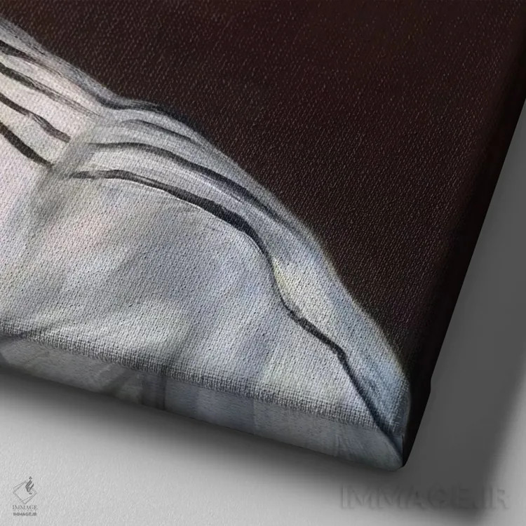 تابلو ویکتورین موران اثر ادوارد مانه (نقاش معروف فرانسوی) - نمای نزدیک بافت بوم