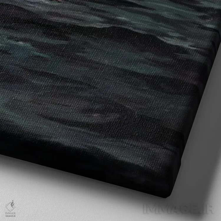 تابلو نبرد کشتی یو.اس.اس کییِرسارج و سی.اس.اس آلاباما اثر ادوارد مانه (نقاش معروف فرانسوی) - نمای نزدیک بافت بوم