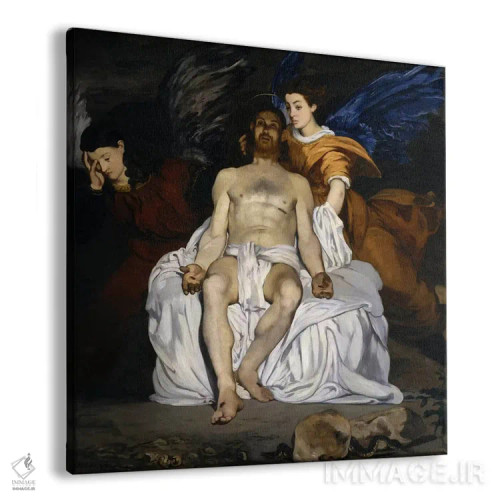 تابلو مسیح درگذشته با فرشتگان اثر ادوارد مانه (نقاش معروف فرانسوی) - نمای پرسپکتیو محصول