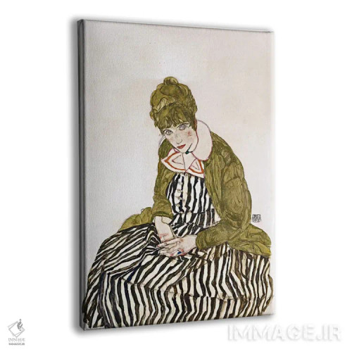 تابلو Seated,ادیت شیله، نشسته اثر اگون شیله (نقاش اتریشی) - نمای پرسپکتیو محصول