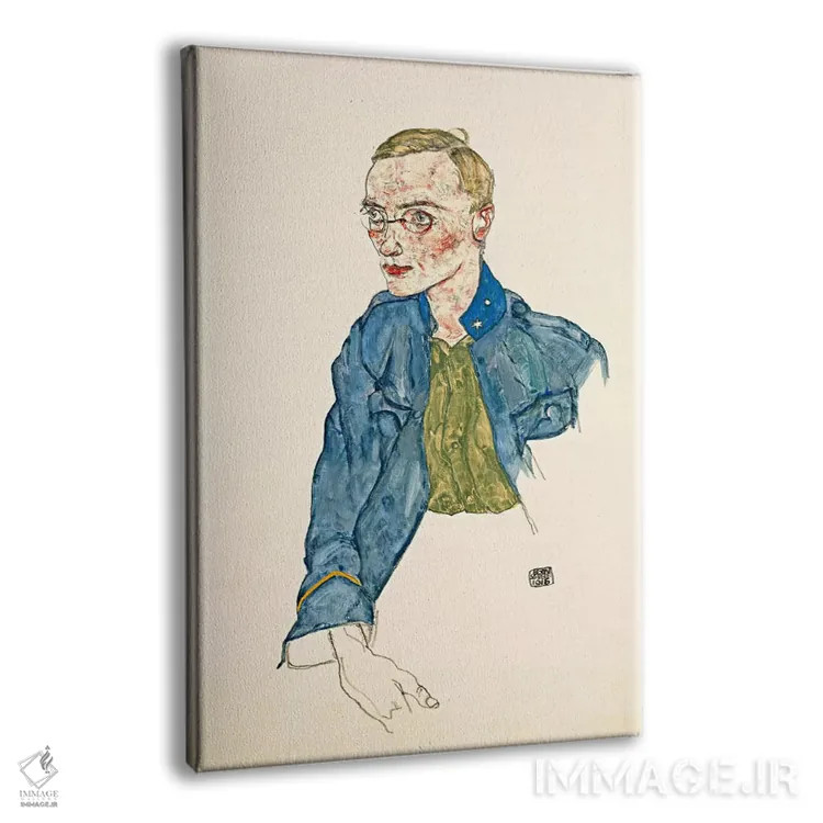 تابلو سرجوخه داوطلب یکساله اثر اگون شیله (نقاش اتریشی) - نمای پرسپکتیو محصول
