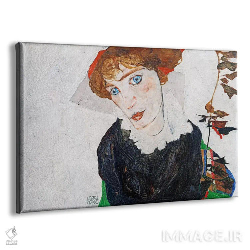 تابلو پرتره والی نویتسیل اثر اگون شیله (نقاش اتریشی) - نمای پرسپکتیو محصول