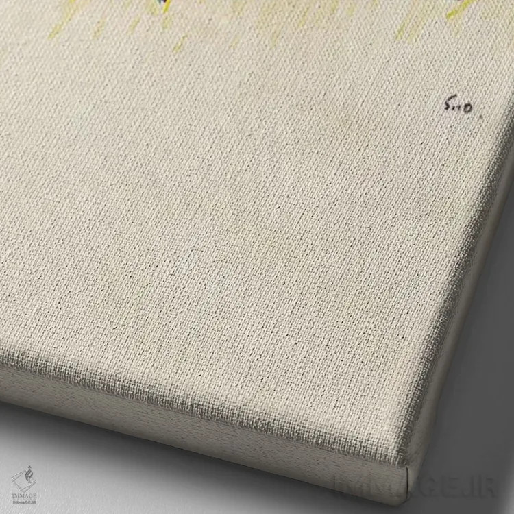 تابلو درخت خورشید اثر اگون شیله (نقاش اتریشی) - نمای نزدیک بافت بوم