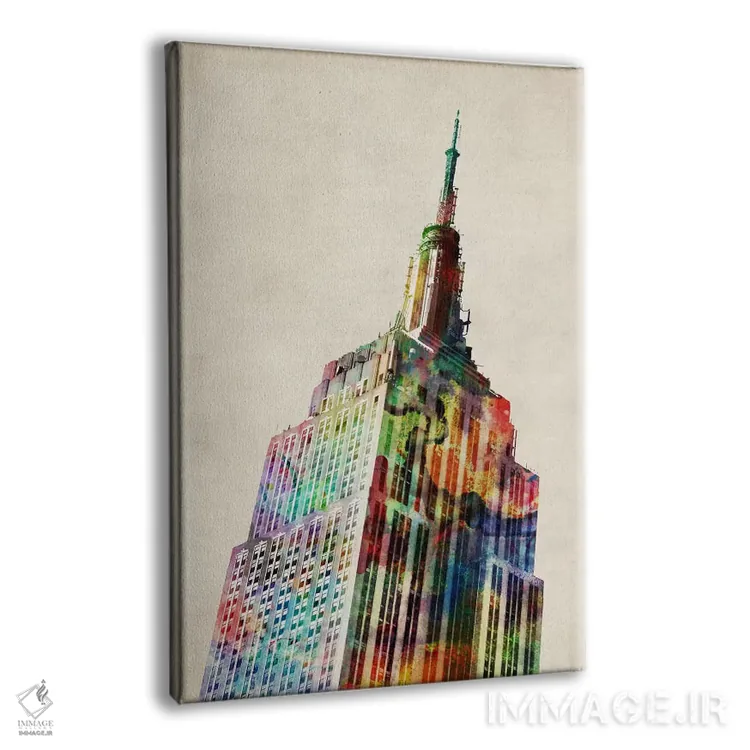 تابلو برج امپایر استیت (نیویورک) اثر مایکل تامپست - نمای پرسپکتیو محصول