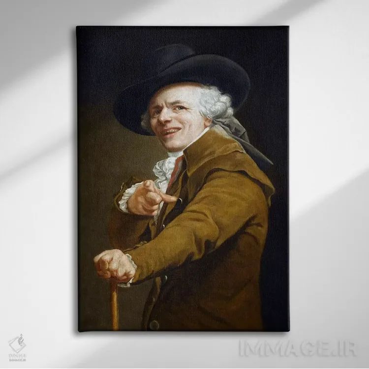 تابلو خودنگاره ژوزف دوکرو اثر جوزف دوکره - نمای روبهرو روی دیوار