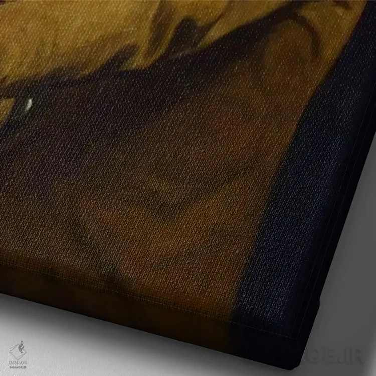 تابلو خودنگاره ژوزف دوکرو اثر جوزف دوکره - نمای نزدیک بافت بوم