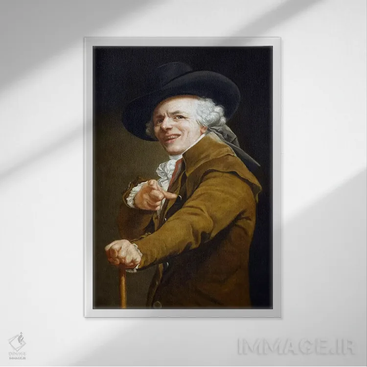 تابلو خودنگاره ژوزف دوکرو اثر جوزف دوکره - نمای قابدار سفید