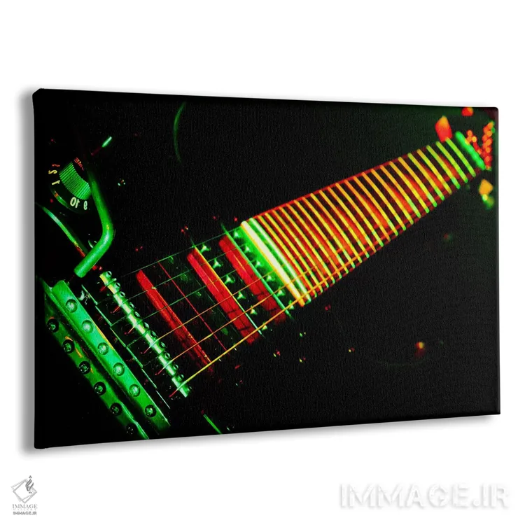 تابلو گیتار فانکی اثر هنرمند ناشناس - نمای پرسپکتیو محصول