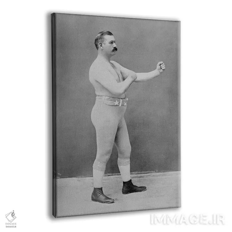 تابلو قهرمان بوکس جان ال. سالیوان اثر هنرمند ناشناس - نمای پرسپکتیو محصول