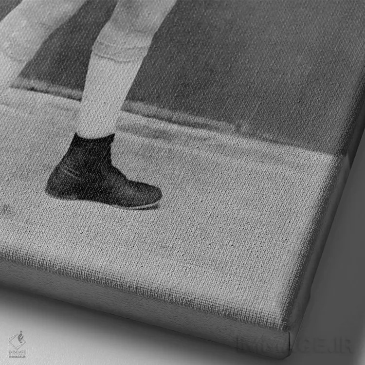 تابلو قهرمان بوکس جان ال. سالیوان اثر هنرمند ناشناس - نمای نزدیک بافت بوم