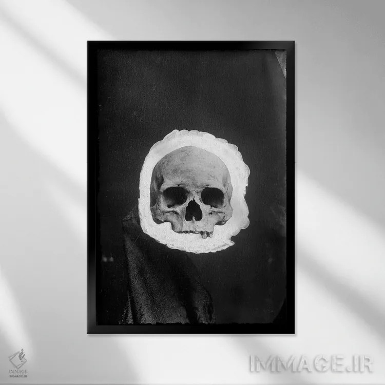 تابلو اسکلت اثر هنرمند ناشناس - نمای قابدار مشکی