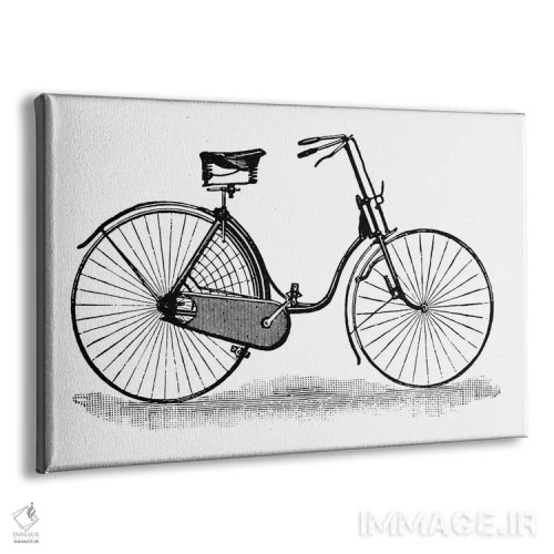 تابلو پوستر قدیمی دوچرخه امن بانوان اثر هنرمند ناشناس - نمای پرسپکتیو محصول