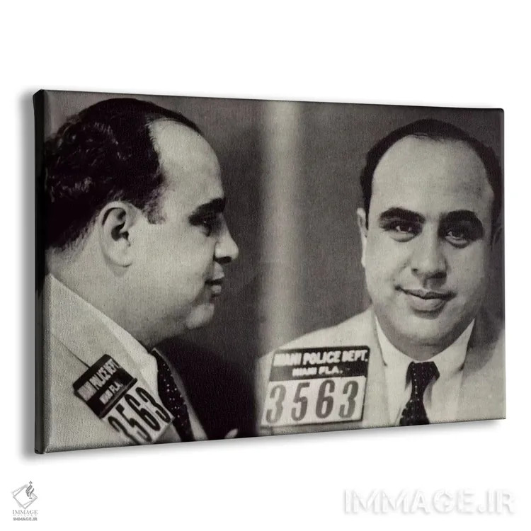 تابلو عکس بازداشت آلفونس گابریل آل کاپون اثر فایو بای فایو کالکتیو - نمای پرسپکتیو محصول
