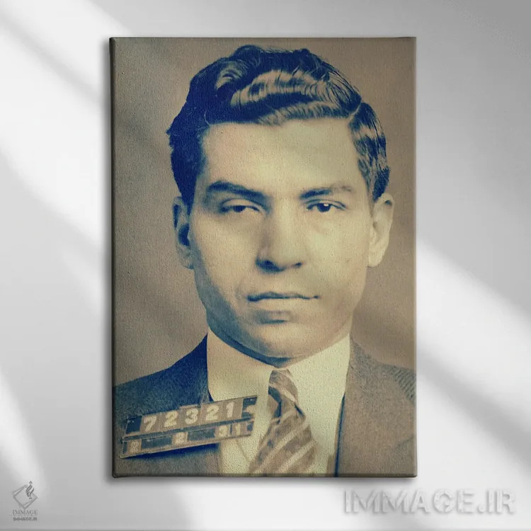 تابلو چارلی لوچیانو "خوششانس" اثر فایو بای فایو کالکتیو - نمای روبهرو روی دیوار