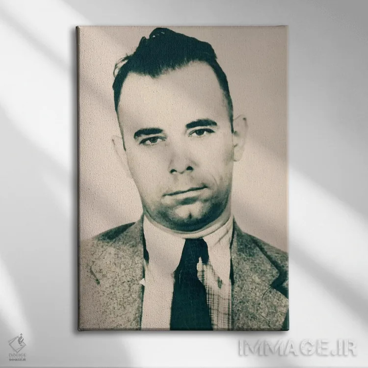 تابلو جان دیلینجر اثر فایو بای فایو کالکتیو - نمای روبهرو روی دیوار