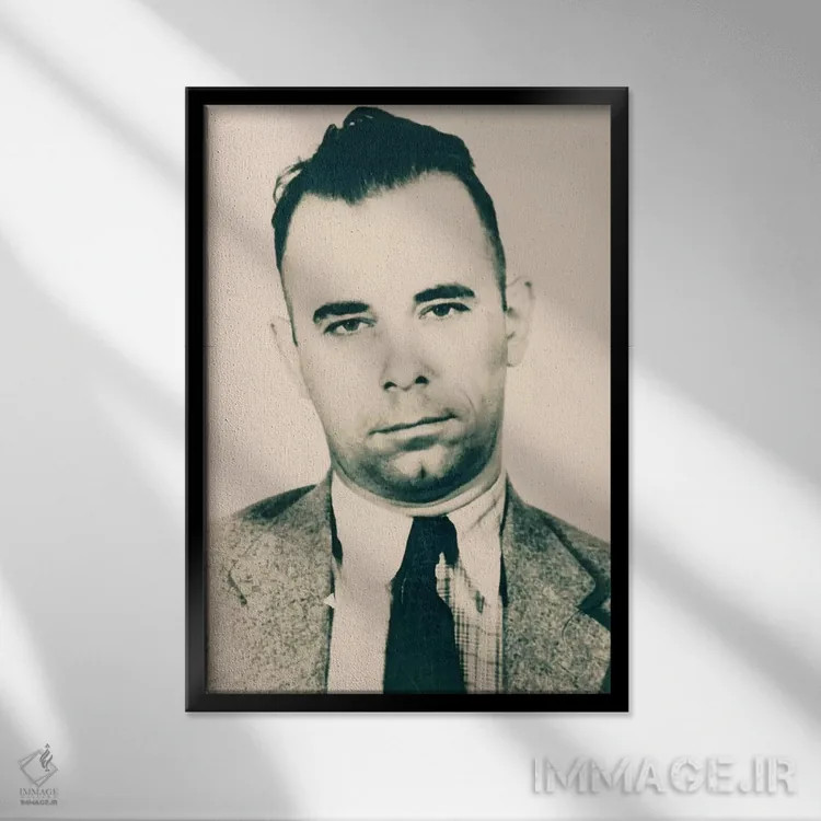 تابلو جان دیلینجر اثر فایو بای فایو کالکتیو - نمای قابدار مشکی