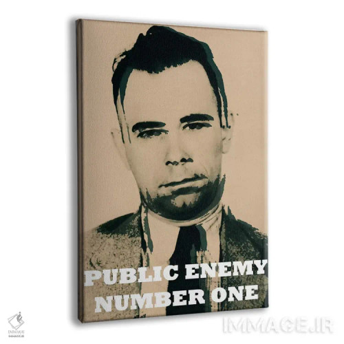 تابلو جان دیلینجر (۱۹۰۳–۱۹۳۴)؛ دشمن شماره ۱ اثر فایو بای فایو کالکتیو - نمای پرسپکتیو محصول