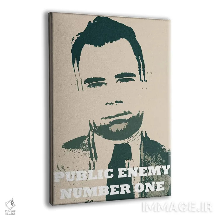 تابلو جان دیلینجر (۱۹۰۳–۱۹۳۴) اثر فایو بای فایو کالکتیو - نمای پرسپکتیو محصول