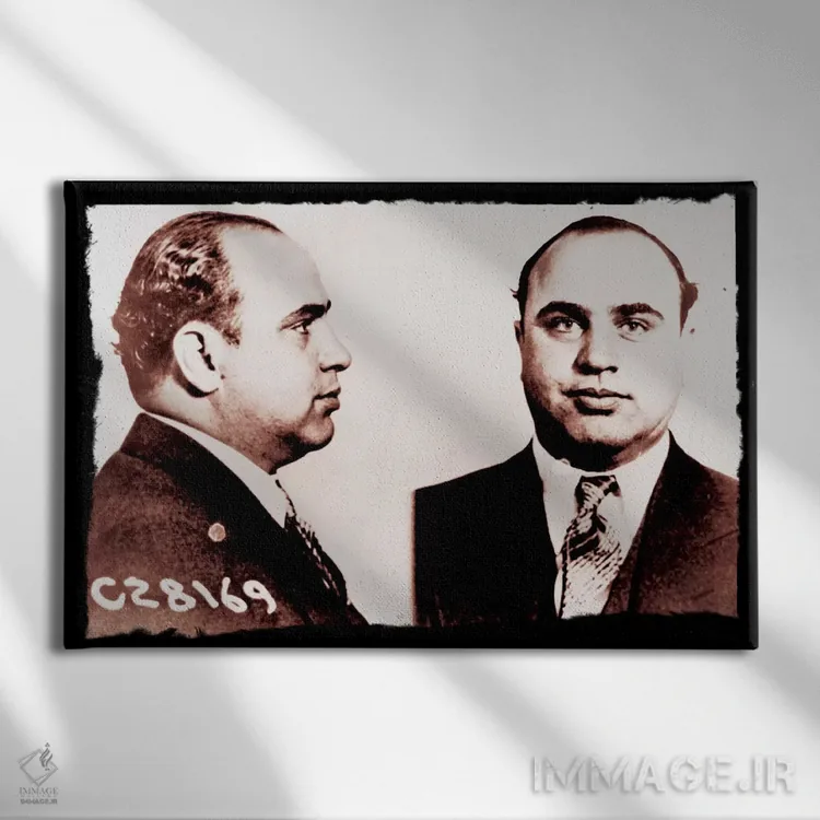 تابلو عکس بازداشت آلفونس گابریل آل کاپون ۲ اثر فایو بای فایو کالکتیو - نمای روبهرو روی دیوار