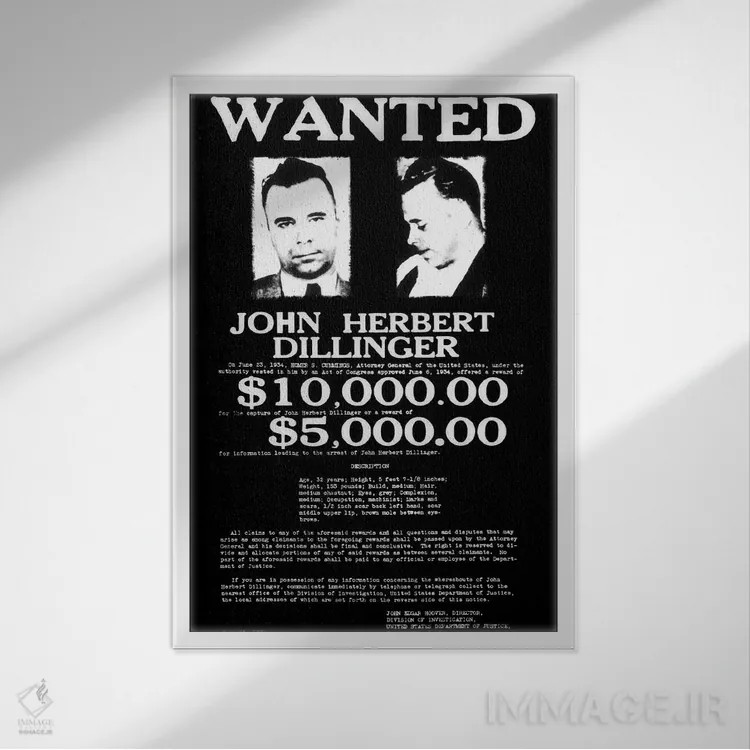 تابلو تحت تعقیب اثر فایو بای فایو کالکتیو - نمای قابدار سفید