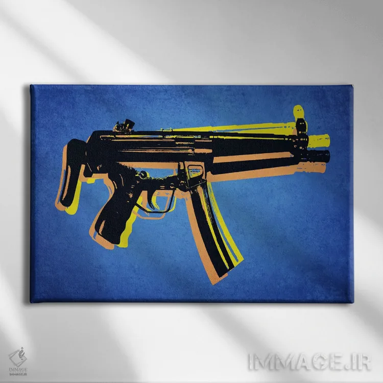 تابلو مسلسل MP5 اثر مایکل تامپست - نمای روبهرو روی دیوار