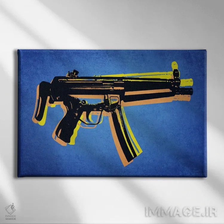 تابلو مسلسل MP5 اثر مایکل تامپست - نمای روبهرو روی دیوار