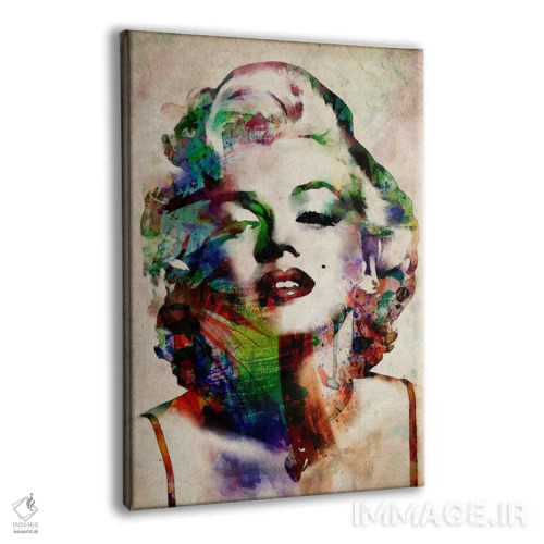 تابلو مرلین مونرو با آبرنگ اثر مایکل تامپست - نمای پرسپکتیو محصول