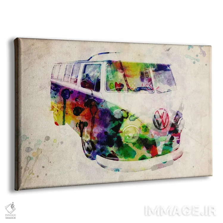 تابلو ون کمپر فولکسواگن (شهری) اثر مایکل تامپست - نمای پرسپکتیو محصول