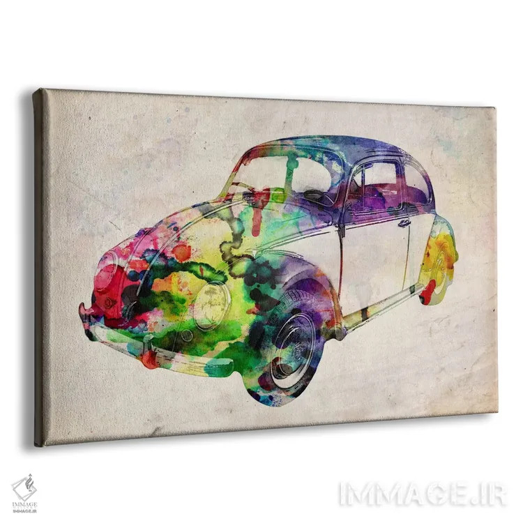 تابلو فولکسواگن بیتل (شهری) اثر مایکل تامپست - نمای پرسپکتیو محصول