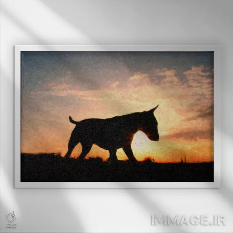 تابلو بول تریر انگلیسی اثر مایکل تامپست - نمای قابدار سفید