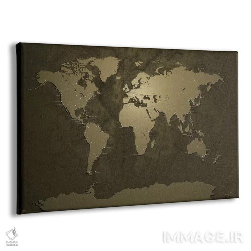 تابلو نقشهٔ شهرهای جهان V اثر مایکل تامپست - نمای پرسپکتیو محصول